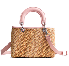 Load image into Gallery viewer, Satchel Straw Tote
