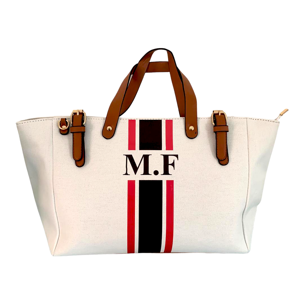 OMG Bahr White Beach Bag - Oh My Gift LLC